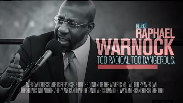 American Crossroads, a political action committee affiliated with the Republican-controlled Senate Leadership Fund, has funded attack ads like this one.