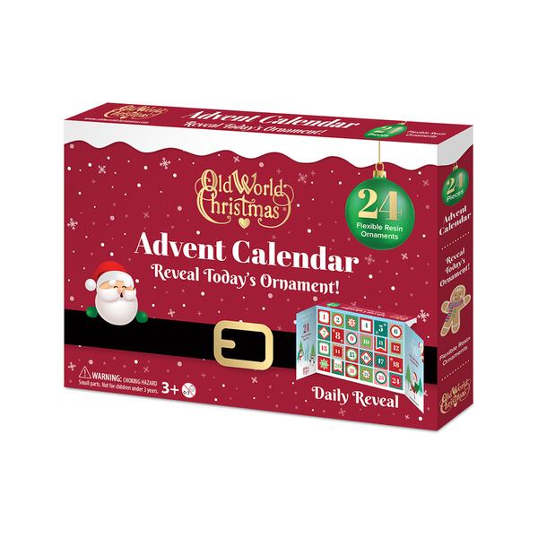 Countdown to Christmas and decorate a tree with a 24-piece ornament Advent calendar.
(Courtesy of Old World Christmas)