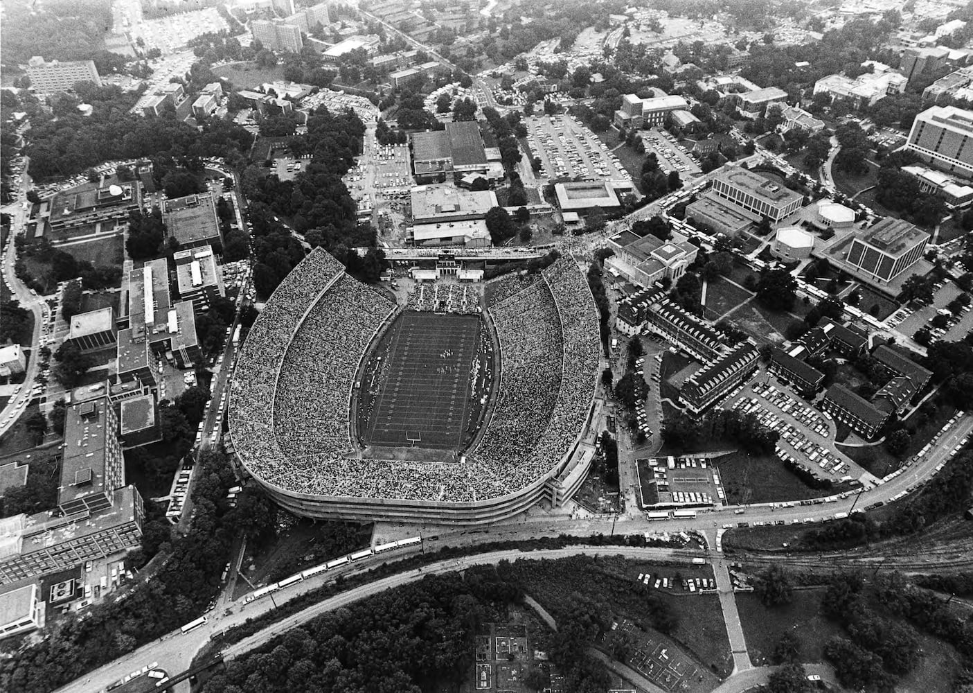 Sanford Stadium through the years