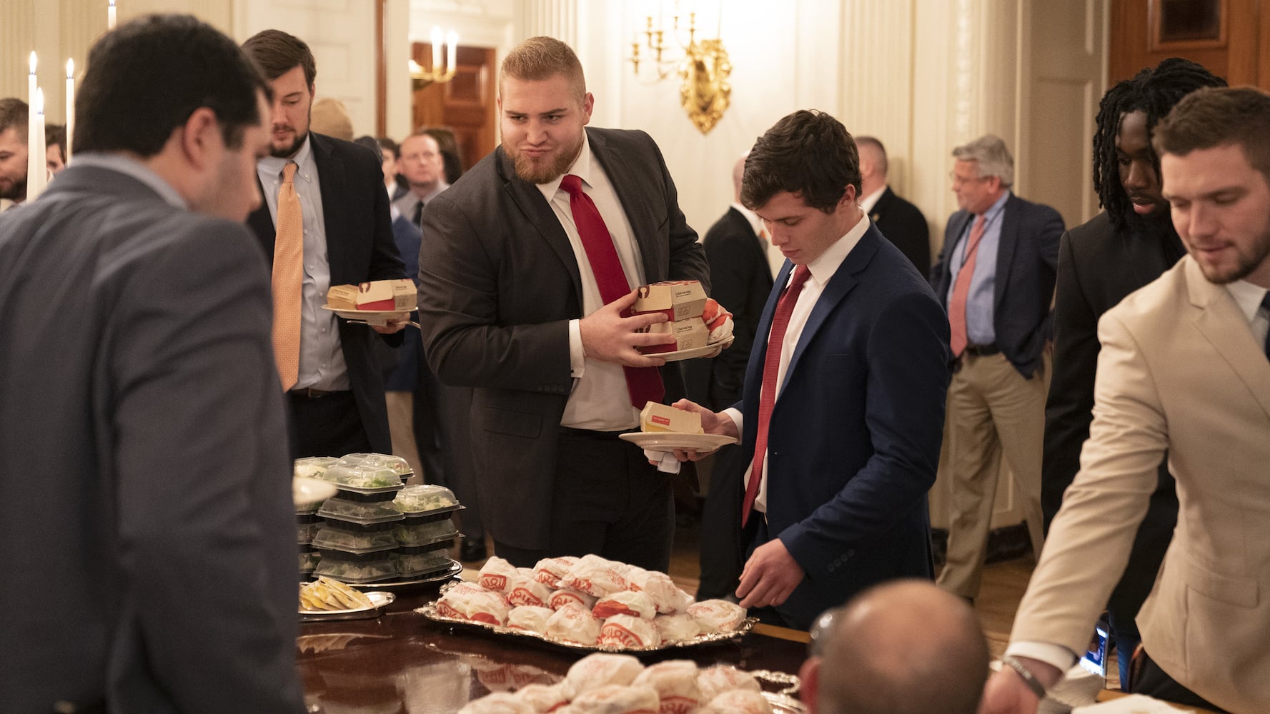 President Trump welcomes Clemson to White House