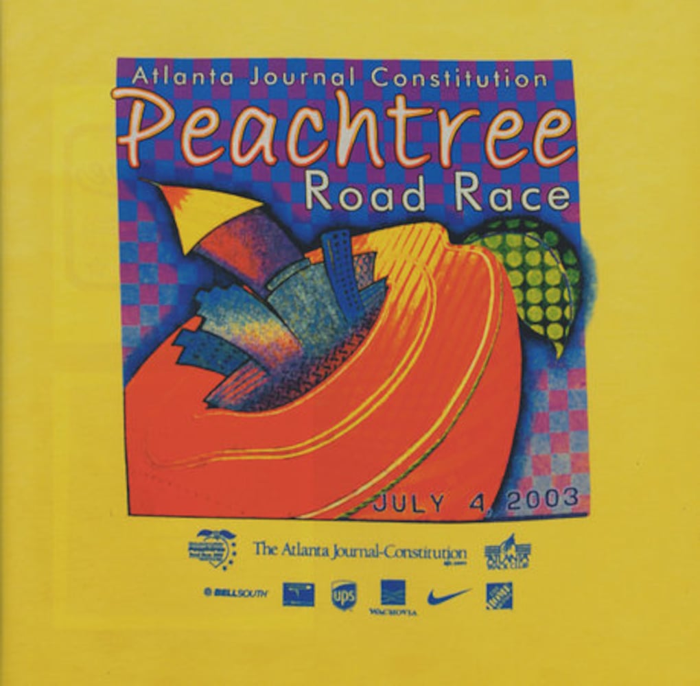 Peachtree Road Race: 2000s T-shirts