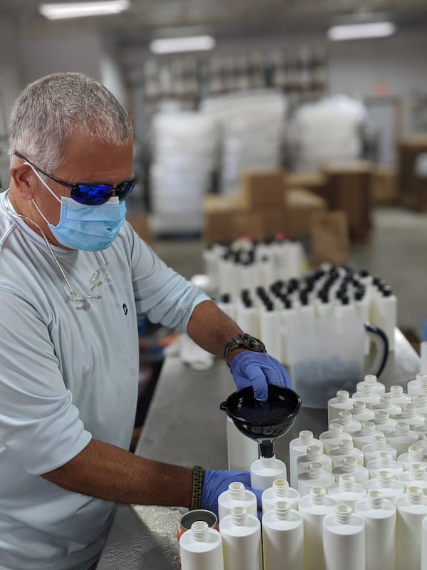 With sanitizers in short supply, Dr. Robert Lee, a southwest Georgia dentist who worked in Atlanta for years, applied for an industrial alcohol license so he could produce hand sanitizers to sell to dental offices throughout the U.S.