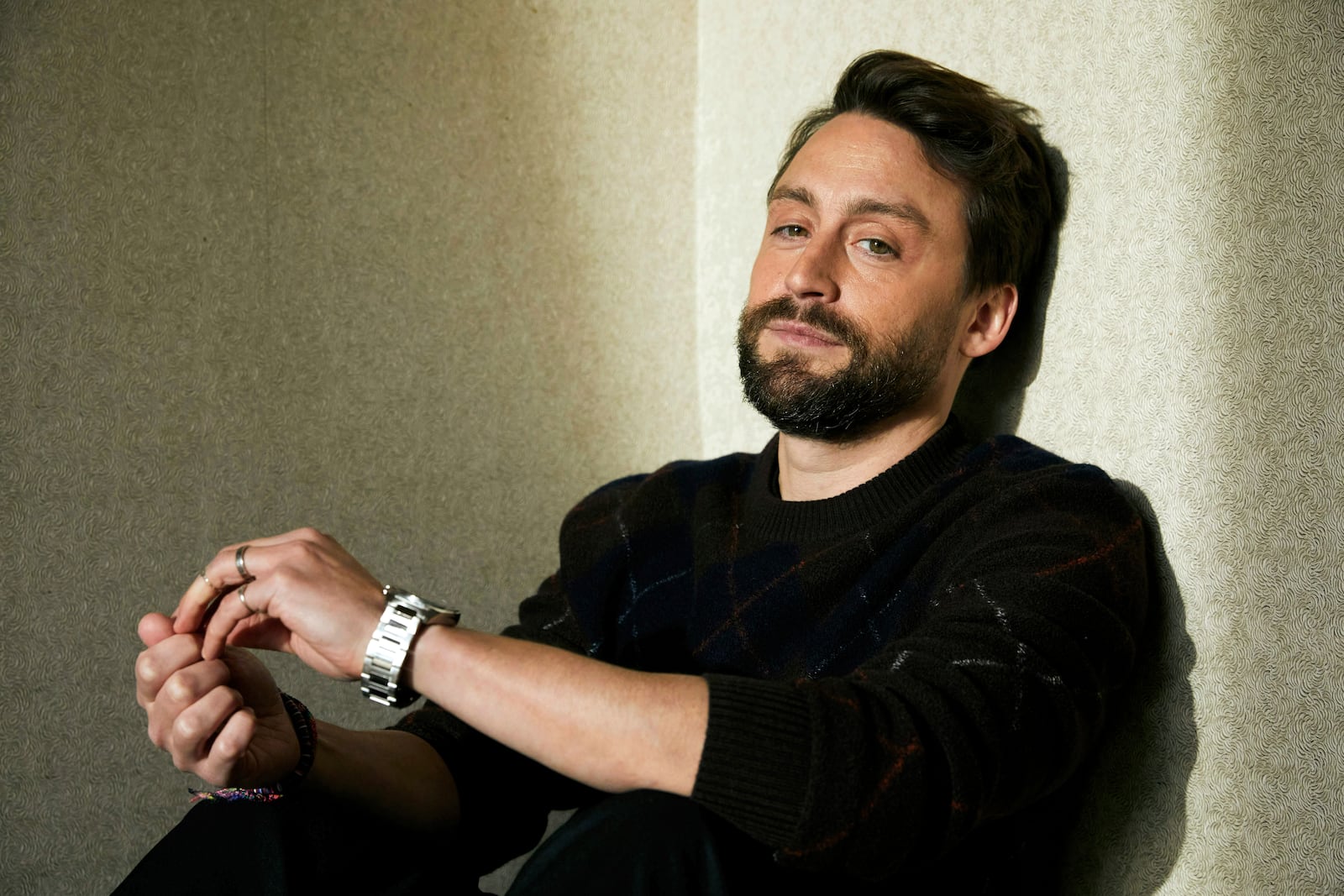 Kieran Culkin poses for a portrait to promote the film "A Real Pain" on Thursday, Oct. 17, 2024, in New York. (Photo by Taylor Jewell/Invision/AP)