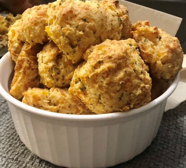 "The last time I ate cheddar garlic biscuits at a famous fast casual restaurant, they were overdone and salty," wrote Dianne Smith. "I went home and made my own. They were fluffier and melted in my mouth. I guess you could say I got high off my own supply!"