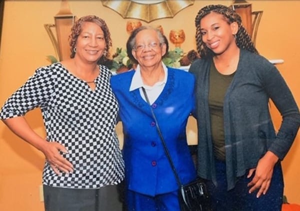 Catherine Hendrix, center, was among residents at Arbor Terrace at Cascade who died after being infected with COVID-19. Family photo.