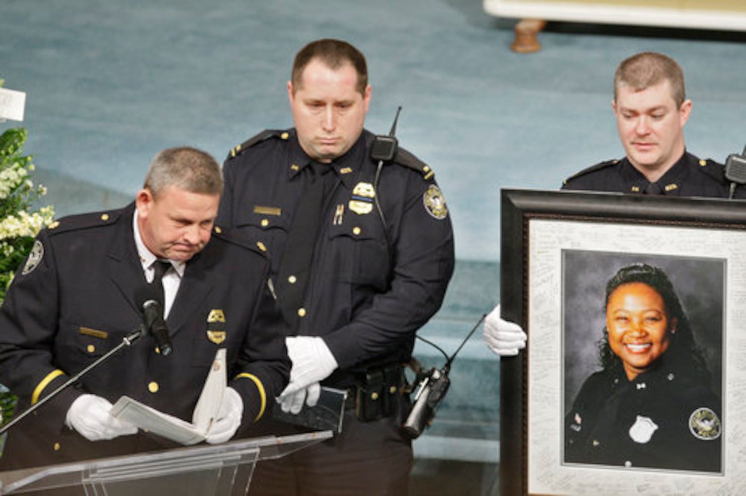 Funeral for Atlanta Police Officer Gail Thomas