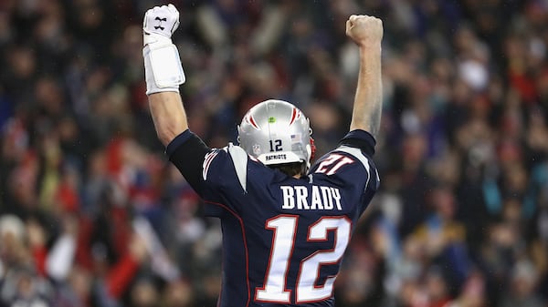 Tom Brady threw for three touchdowns against the Pittsburgh Steelers in the AFC Championship Game.