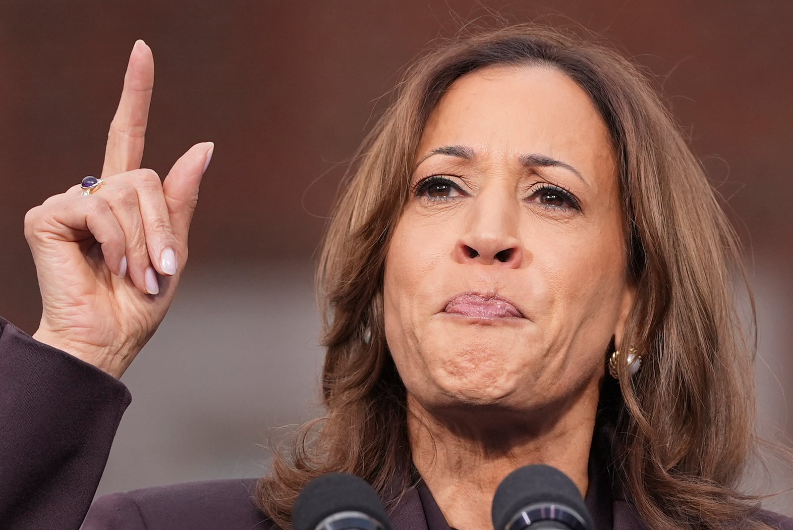 Vice President Kamala Harris delivers a concession speech after the 2024 presidential election on Wednesday, Nov. 6, 2024, on the campus of Howard University in Washington, D.C. (Jacquelyn Martin/AP)