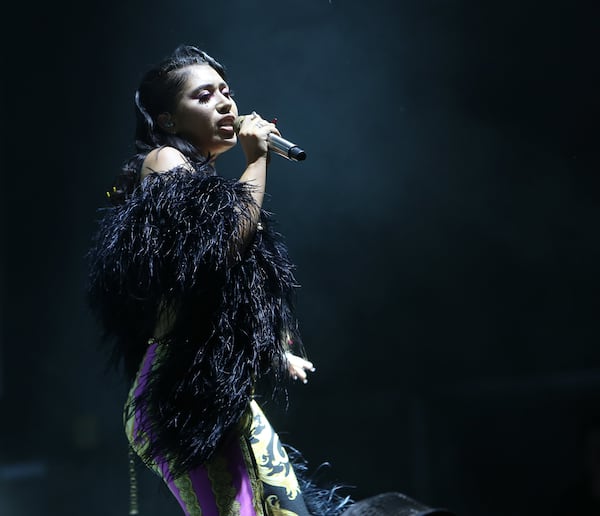 09/14/2019 -- Atlanta, Georgia - Kali Uchis performs at Music Midtown in Peidmont Park, Saturday, September 14, 2019. (Tyson Horne/Tyson.Hore@ajc.com)