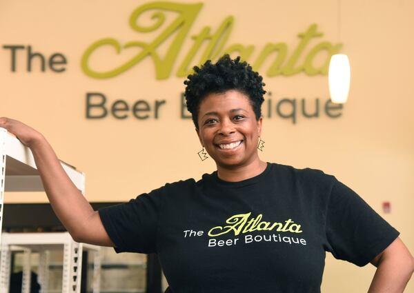 Portrait of Jen Price, owner, at The Atlanta Beer Boutique in Atlanta on Wednesday, June 10, 2020. PHOTO: Hyosub Shin/Hyosub.Shin@ajc.com