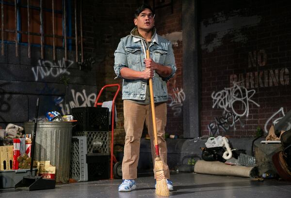 Theatrical Outfit’s urban drama “The Wolf at the End of the Block,” continuing through April 24, stars Matt Mercurio.
Courtesy of Casey G. Ford Photography