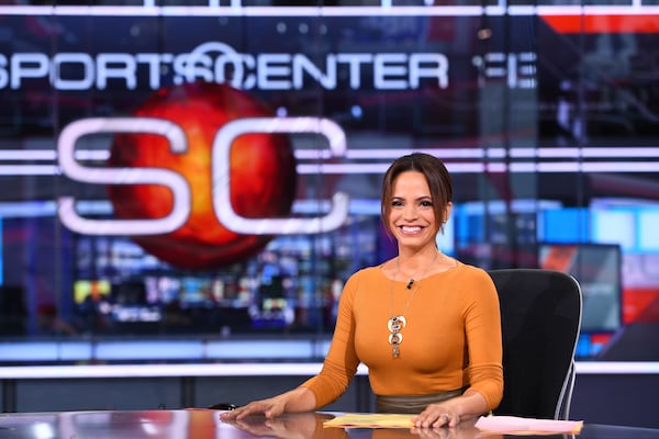 Bristol, CT - October 5, 2016 - Studio X: Elle Duncan on the set of SportsCenter (Photo by Joe Faraoni / ESPN Images)