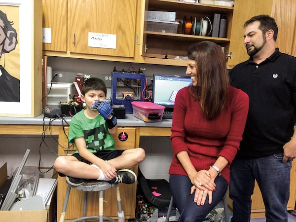 Two Berry College students, Chris Whitmire and Josh Cutter, invented software to produce a low-cost, easy, fast prosthetic hands on a 3-D printer anywhere.