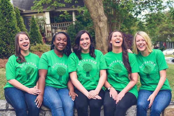 SitterTree founder Jody Stephenson (far right), pictured with SitterTree members Rachel Lee, Bre Taylor, Sarabeth Jackson and Rebecca Alvarez. CONTRIBUTED BY ROSETREE PHOTOGRAPHY