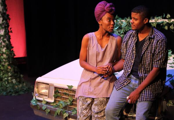 Candice Marie Singleton and Bryshan J. White appear in “On the Third Day,” a family drama by Atlanta playwright Amina S. McIntyre that marks the inaugural production of Vanguard Rep. CONTRIBUTED BY MATTHEW KELLEN BURGOS