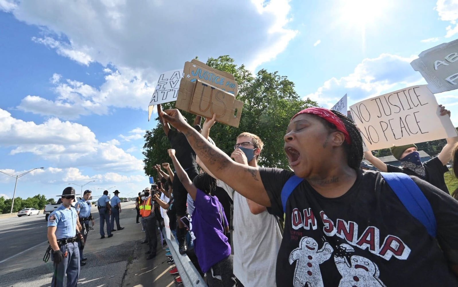 PHOTOS: Protesters gather in Atlanta over Friday’s police shooting