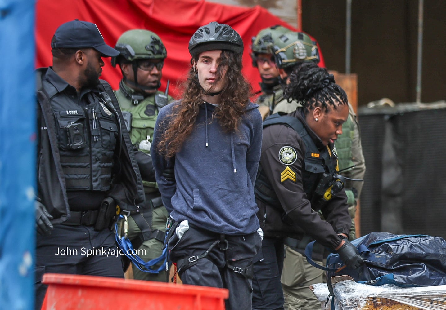 Training center protest Midtown