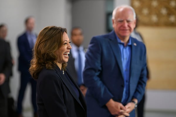 Vice President Kamala Harris and her running mate, Minnesota Gov. Tim Walz, will be featured on "60 Minutes" today.