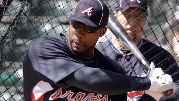 Braves outfielder Jason Heyward takes batting practice during spring training baseball practice, Friday, Feb. 26, 2010, in Lake Buena Vista, Fla.