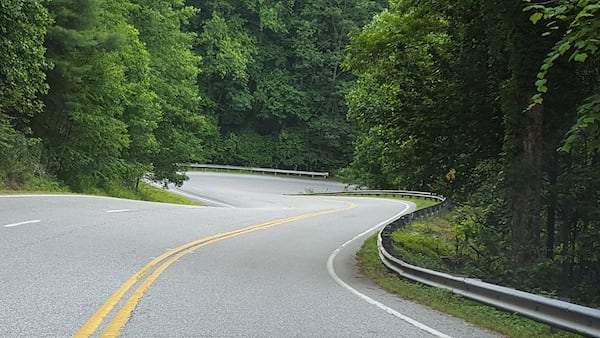 Cathy Thompson of Suwanee submitted this photo of a North Georgia winding road.