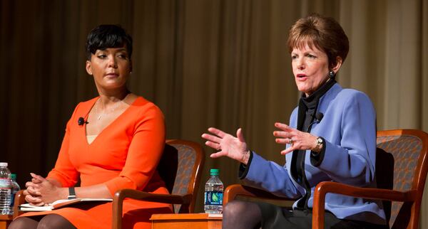 Atlanta mayoral candidates Keisha Lance Bottoms, left, and Mary Norwood. (ALYSSA POINTER/ALYSSA.POINTER@AJC.COM File Photo)