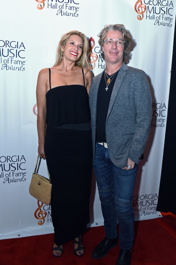 Ed Roland and wife Michaeline at the Georgia Music Hall of Fame induction ceremony last fall. Photo: HYOSUB SHIN / HSHIN@AJC.COM