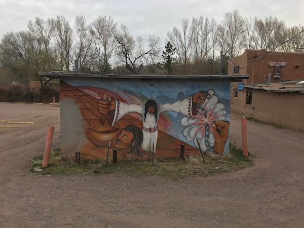 "While strolling in Santa Fe, New Mexico I came across this interesting mural," wrote Frank Manfre.