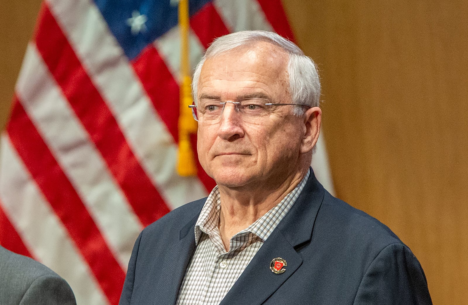 Cobb County School Board Chairman Randy Scamihorn at the board's monthly meeting Thursday, June 9, 2022. (Jenni Girtman for The Atlanta Journal-Constitution)