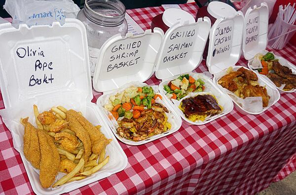 Seafood meals were served up by the Atlanta Seafood Company at the Atlanta Food Truck Park.