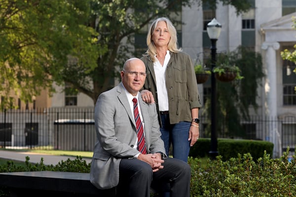 State Rep. Todd Jones, R-Cumming, and his wife Tracey, stuggled to get help for their son, who suffered from a serious psychiatric condition. Tracey says that the mental health system left them overwhelmed and isolated. “You really have no path,” she said. “You’re lost.” (Jason Getz / Jason.Getz@ajc.com)