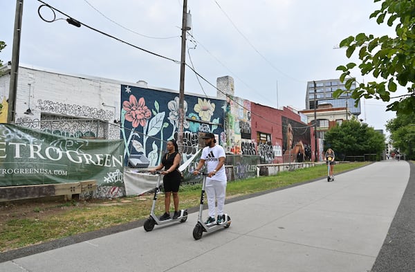 June 28, 2022 Atlanta - Picture shows a piece of BeltLine-adjacent building, where 8ARM and former Paris on Ponce are located, on Ponce de Leon in Atlanta on Tuesday, June 28, 2022. (Hyosub Shin / Hyosub.Shin@ajc.com)