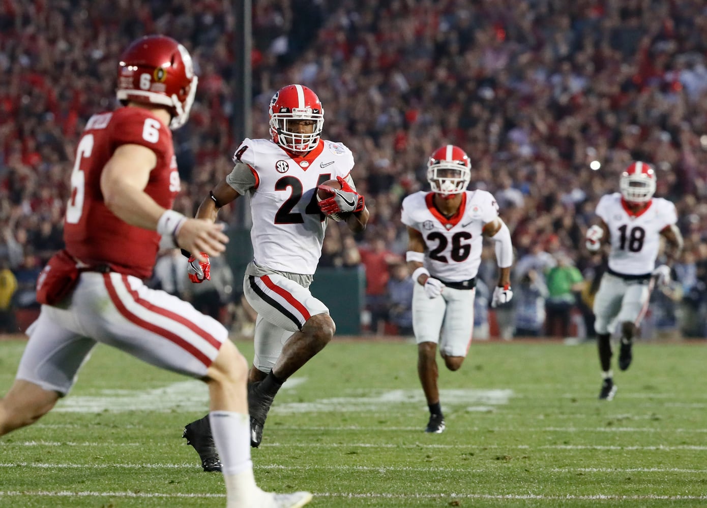 Photos: Bulldogs outlast Sooners in Rose Bowl