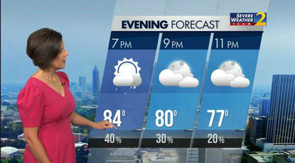 Clouds and storms are on the horizon for Sunday, Channel 2 Action News meteorologist Jennifer Lopez predicted in her weather forecast.