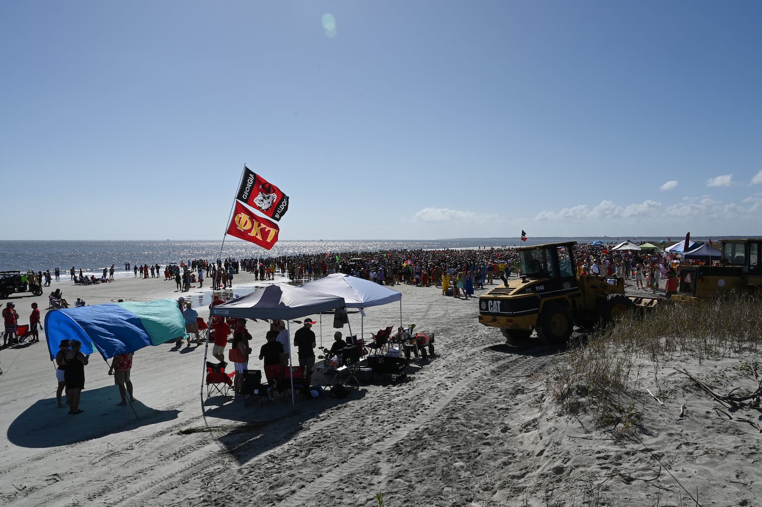 Frat Beach ahead of Georgia Florida game