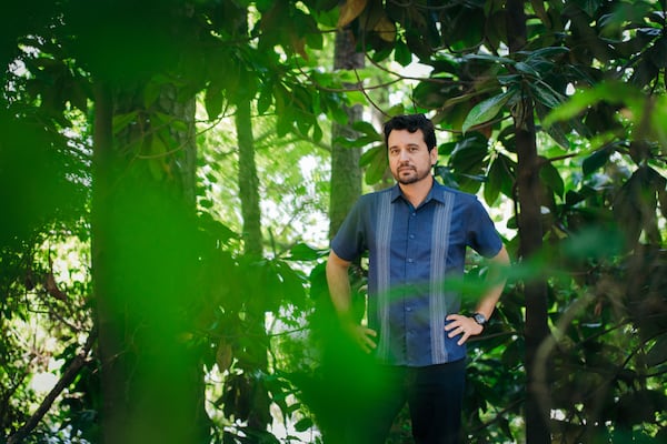 Gonzalo Vazquez-Prokopec, an expert in vector ecology and control at Emory’s Department of Environmental Sciences.
Photo taken at Emory campus.
Stephen Nowland/Emory University