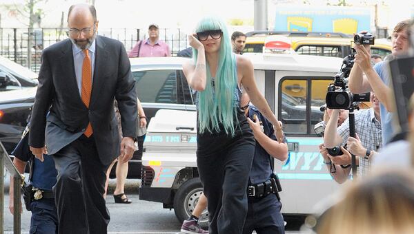 NEW YORK, NY - JULY 09:  Actress Amanda Bynes and attorney Gerald Shargel appear at Manhattan Criminal Court on July 9, 2013 in New York City. Bynes is facing charges of reckless endangerment, tampering with evidence and criminal possession of marijuana in relation to her arrest on May 23, 2013.  (Photo by Dave Kotinsky/Getty Images)