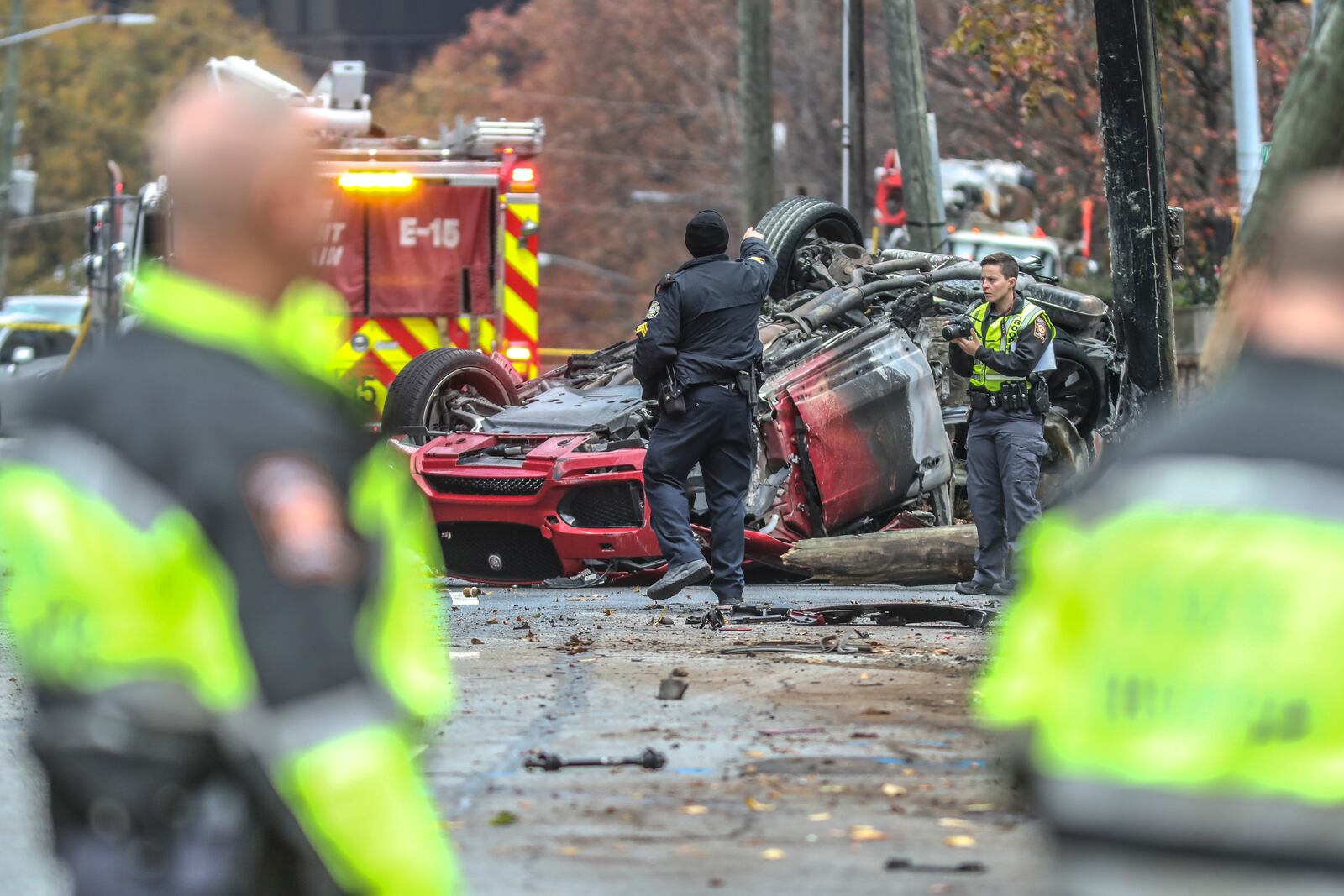 A woman was killed and a man was critically injured in this crash Monday morning.