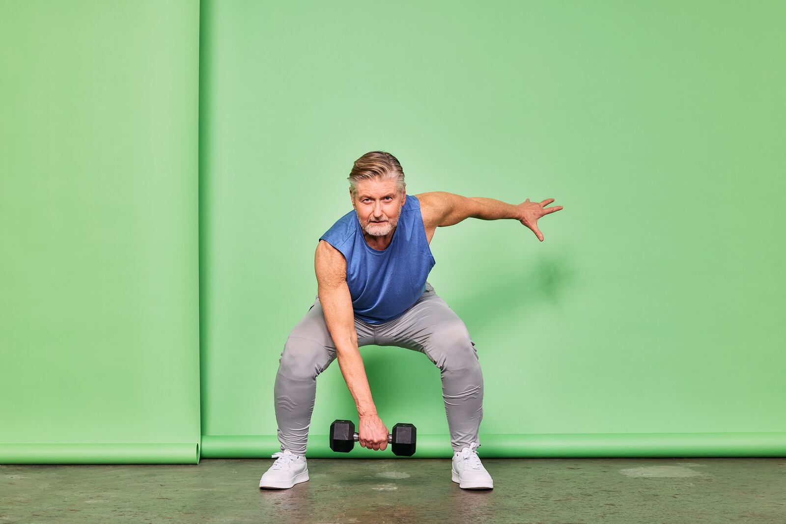  A man works out in Portland, Ore., Jan. 7, 2024. Power is essential for aging well. (Gritchelle Fallesgon/The New York Times) 