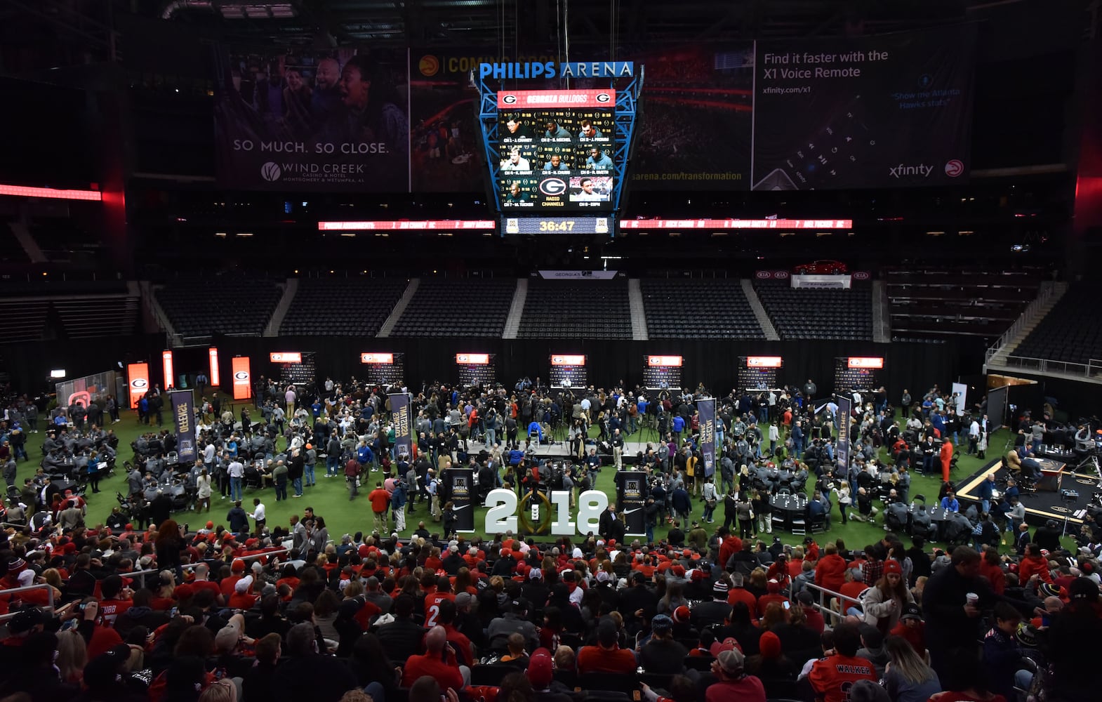 Photos: Bulldogs meet the press during Media Day at Philips Arena