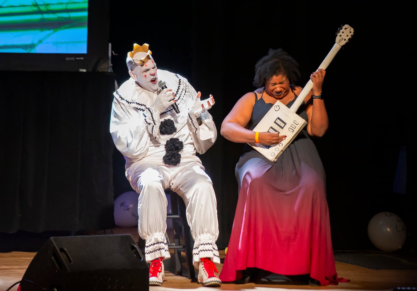 Atlanta, Ga: Puddles Pity Party sang for a packed house at Variety Playhouse, blazing through his renditions of all the classics on Saturday Sept. 7, 2024. (RYAN FLEISHER FOR THE ATLANTA JOURNAL-CONSTITUTION)