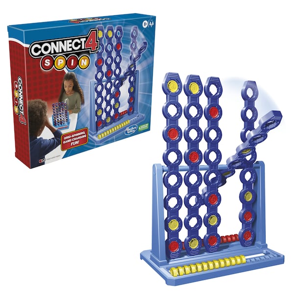 You’ll have to spin the grid to win in the new version of Connect 4.
(Courtesy of Hasbro)