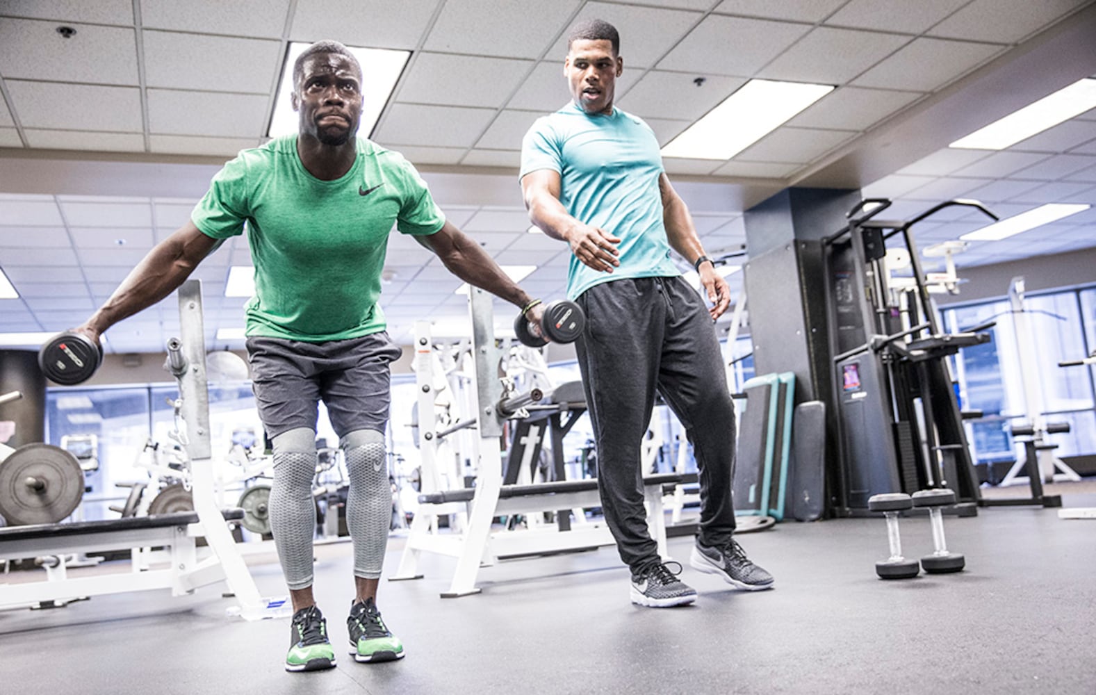 Kevin Hart trains like a beast