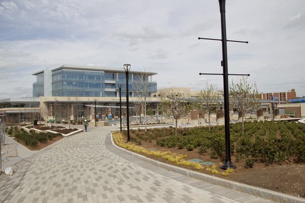 The new downtown city center, City Springs, is shown in Sandy Springs, Georgia, on Wednesday, March 28, 2018. (REANN HUBER/REANN.HUBER@AJC.COM)