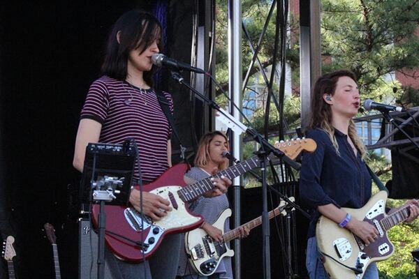 Los Angeles indie rockers Warpaint came to Shaky Knees on May 14, 2017. Photo: Melissa Ruggieri/AJC