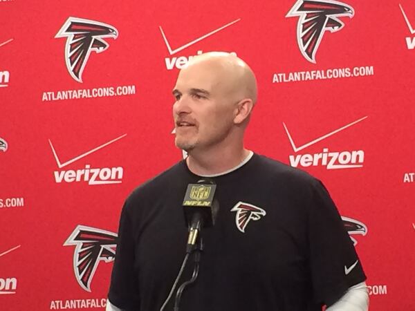 Falcons coach Dan Quinn. (D. Orlando Ledbetter/dledbetter@ajc.com)