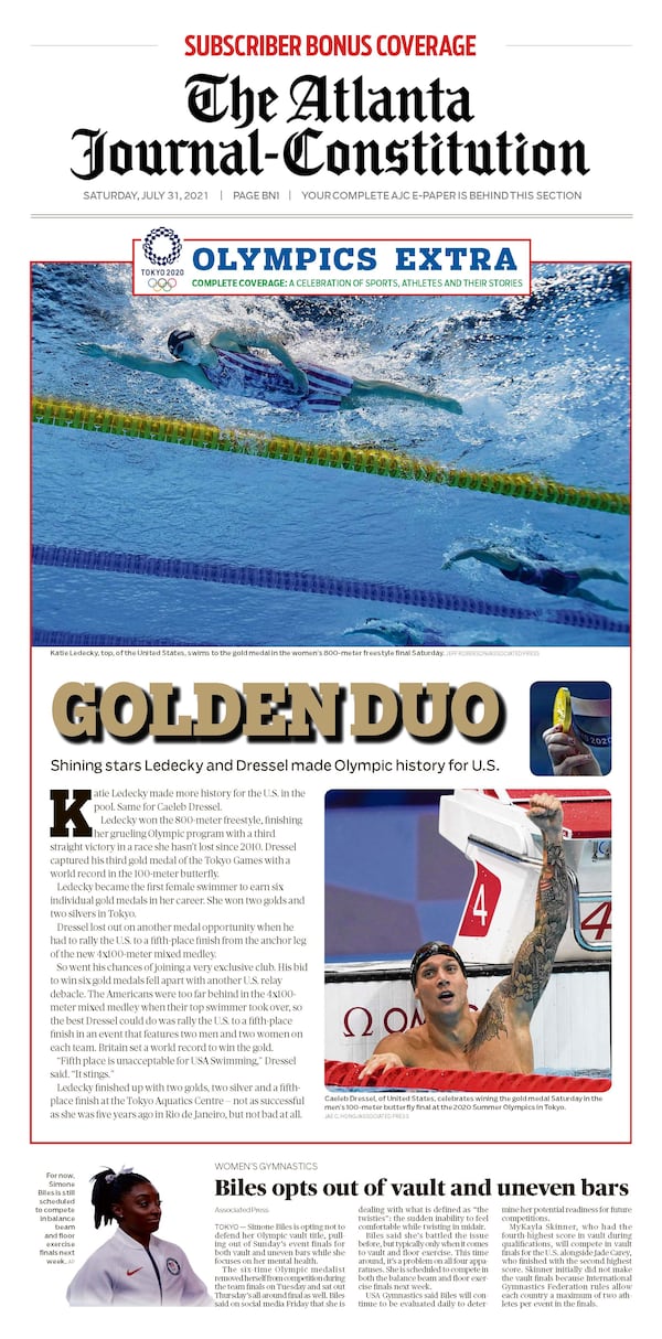 Tokyo Olympic Extra in today’s ePaper: Golden Duo - July 31 2021