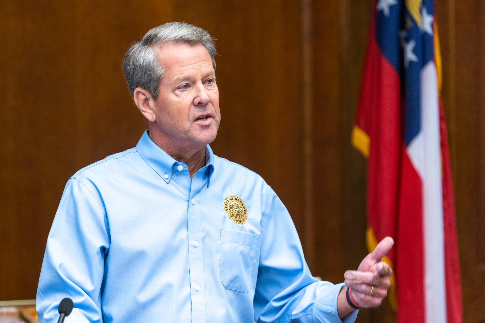 On Tuesday, Gov. Brian Kemp's Gov. office announced a 30-day break on the 31-cents-a-gallon tax — 35 cents for diesel. (Arvin Temkar / arvin.temkar@ajc.com)