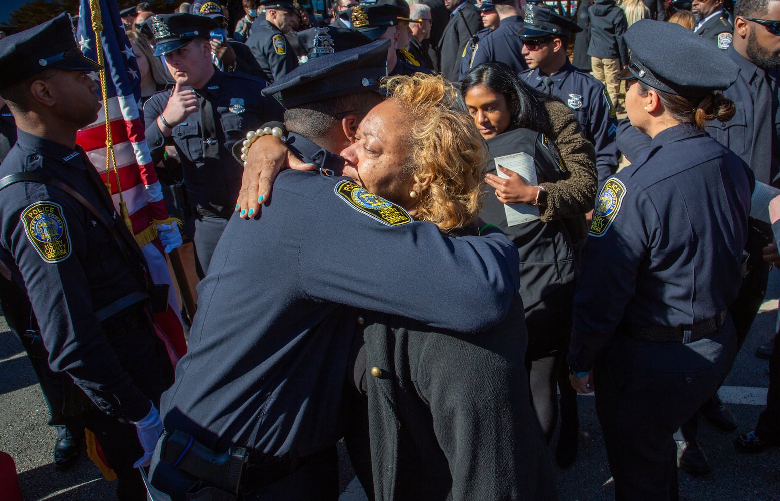 funeral service for Officer Paramhans Desai