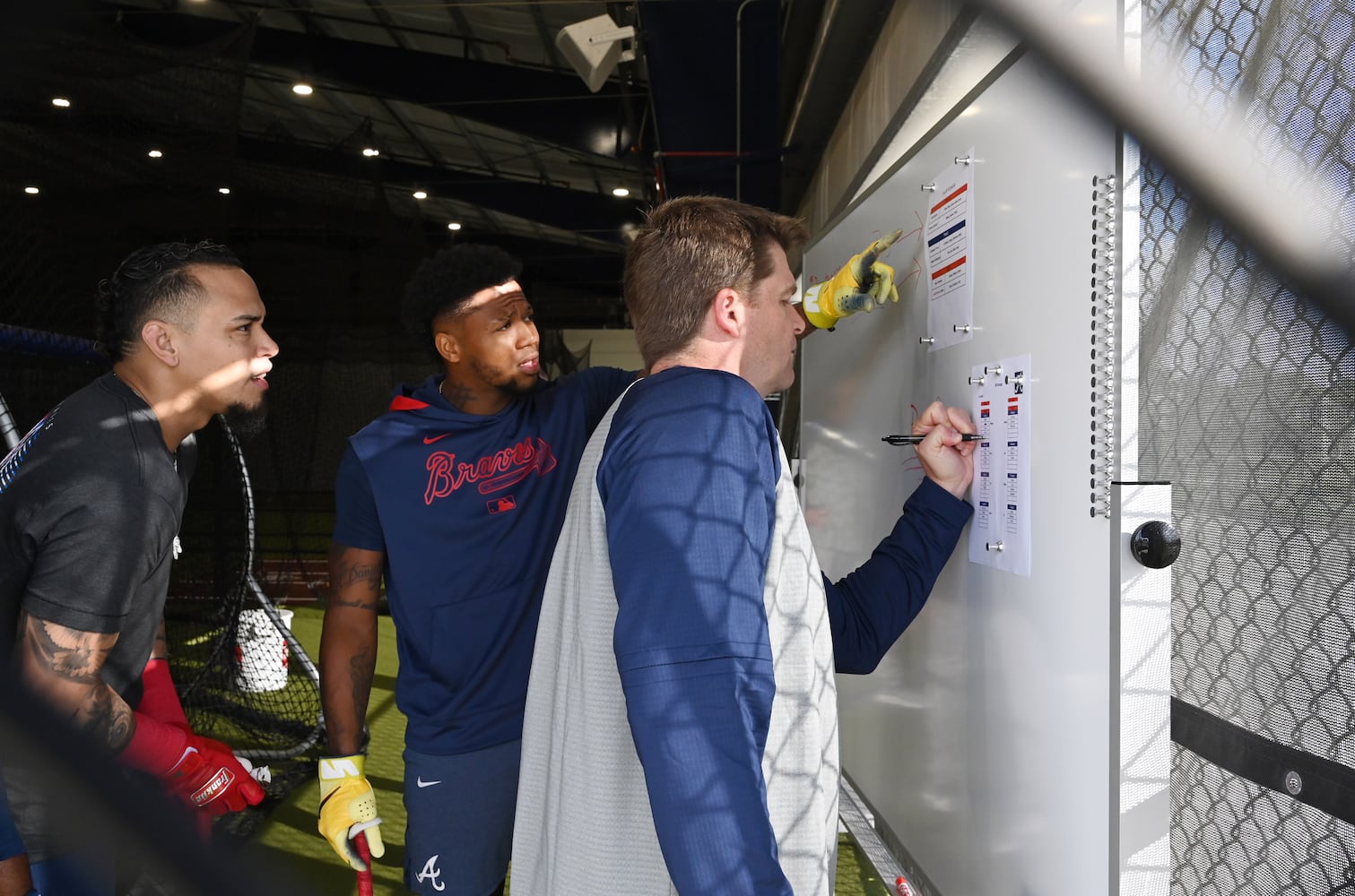 First full-squad spring training workouts