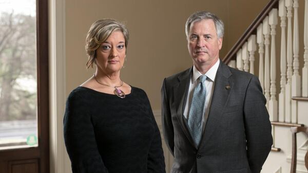 Anne King, of Tennille, Ga., is shown with her lawyer Ken Hodges (The Atlanta Journal-Constitution)